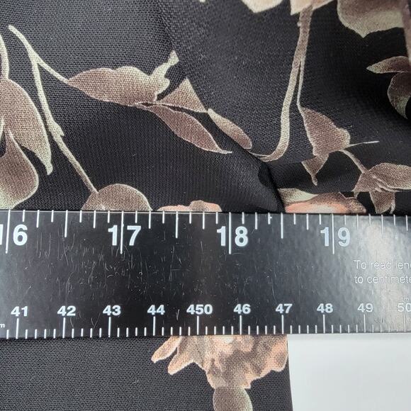 Leis Amis Black Floral Ruffle Sleeve Mini Dress‎ Size Small - Picture 10 of 10